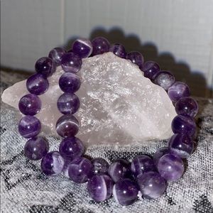 large amethyst bracelets
